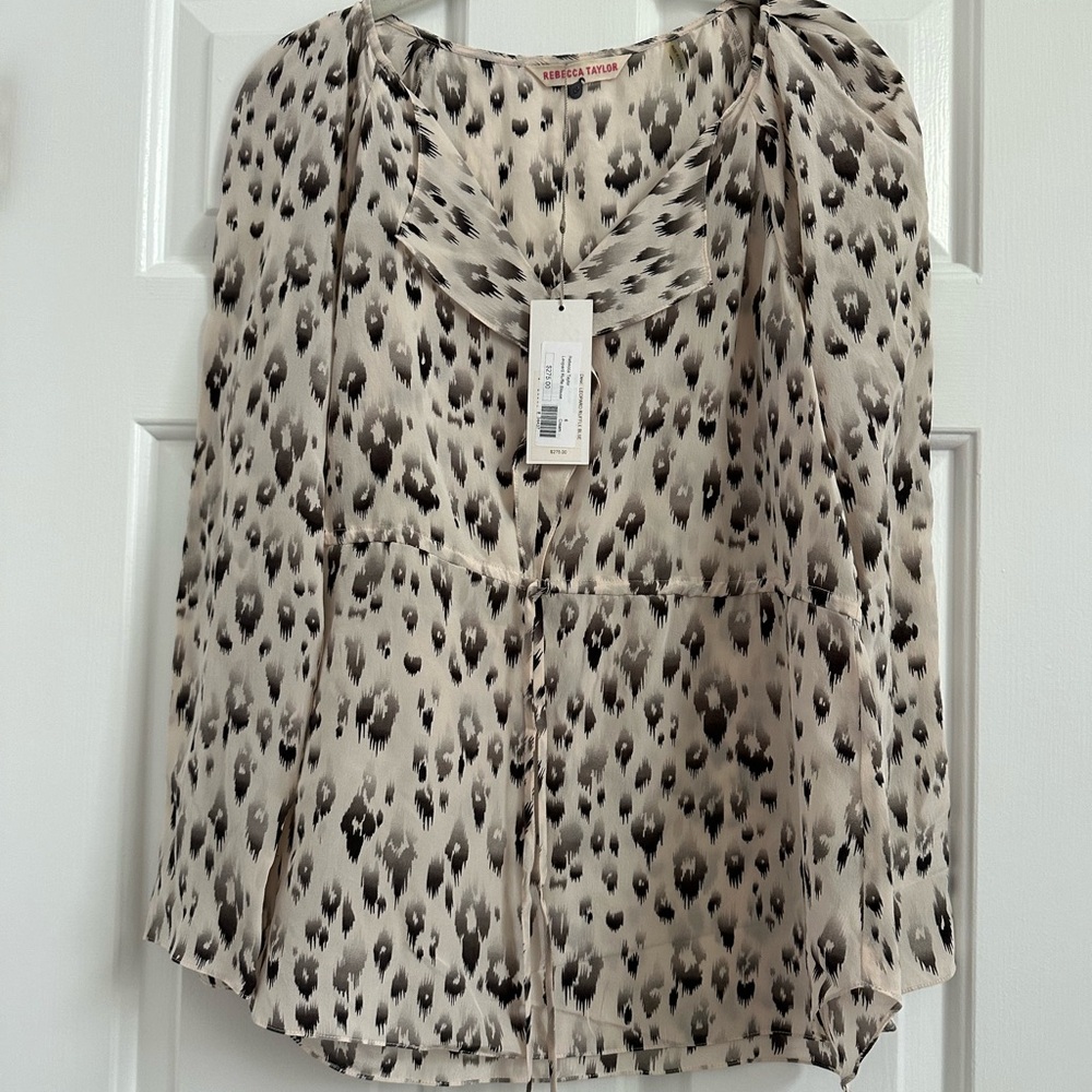 Rebecca Taylor - Silk Leopard Blouse NWT